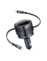 Kup Baseus Enjoyment Max Autoladegerät mit USB-C, Lightning-Kabeln 60W Schwarz - BSU8968 - {ean13} - Sklep Home Screen