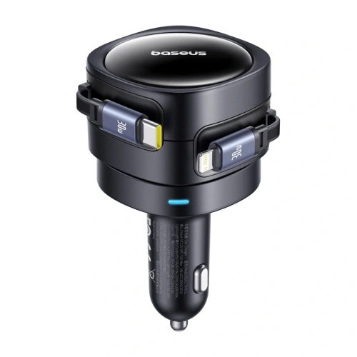 Kup Baseus Enjoyment Max Autoladegerät mit USB-C, Lightning-Kabeln 60W Schwarz - BSU8968 - {ean13} - Sklep Home Screen