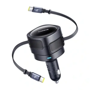 Kup Baseus Enjoyment Max Autós Töltő 2xUSB-C Kábellel 60W Fekete - BSU8969 - {ean13} - Sklep Home Screen