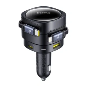 Kup Încărcător auto Baseus Enjoyment Max USB-A, USB-C cu cabluri USB-C, Lightning 90W Negru - BSU8970 - {ean13} - Sklep Home Screen
