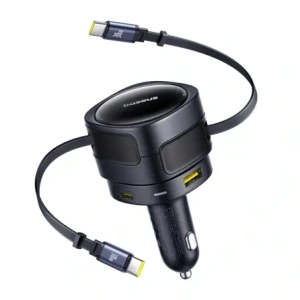 Kup Baseus Enjoyment Max Autós Töltő USB-A, USB-C 2xUSB-C Kábellel 90W Fekete - BSU8971 - {ean13} - Sklep Home Screen