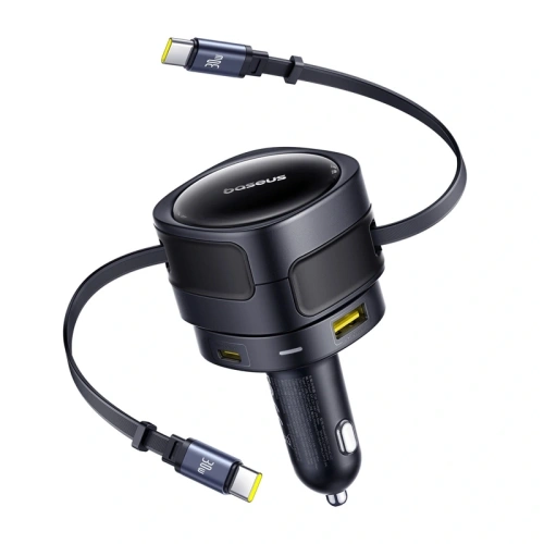 Kup Baseus Enjoyment Max Auto Nabíječka USB-A, USB-C s 2xUSB-C Kabely 90W Černá - BSU8971 - {ean13} - Sklep Home Screen