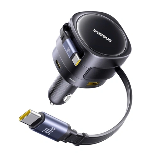 Kup Baseus Enjoyment Max Auto Nabíječka USB-A, USB-C s 2xUSB-C Kabely 90W Černá - BSU8971 - {ean13} - Sklep Home Screen