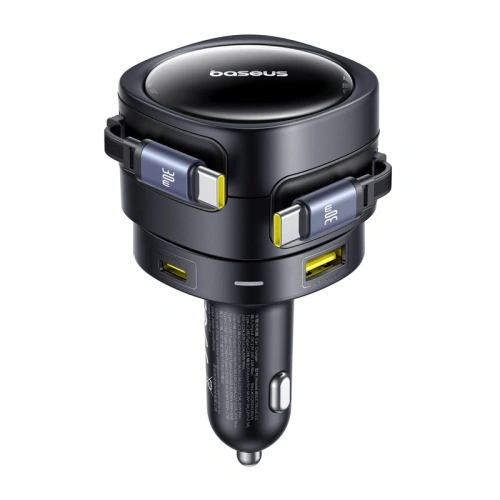 Kup Baseus Enjoyment Max Auto Nabíječka USB-A, USB-C s 2xUSB-C Kabely 90W Černá - BSU8971 - {ean13} - Sklep Home Screen
