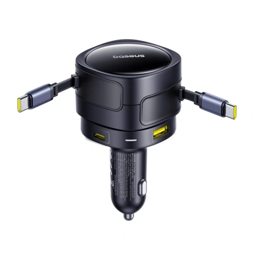 Kup Baseus Enjoyment Max Auto Nabíječka USB-A, USB-C s 2xUSB-C Kabely 90W Černá - BSU8971 - {ean13} - Sklep Home Screen