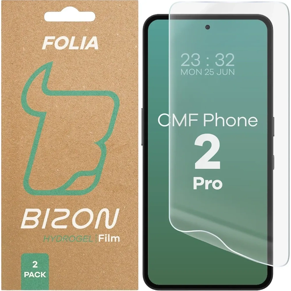 Folia hydrożelowa na ekran Bizon Glass Hydrogel Front do Nothing CMF Phone 2 Pro [2 PACK]