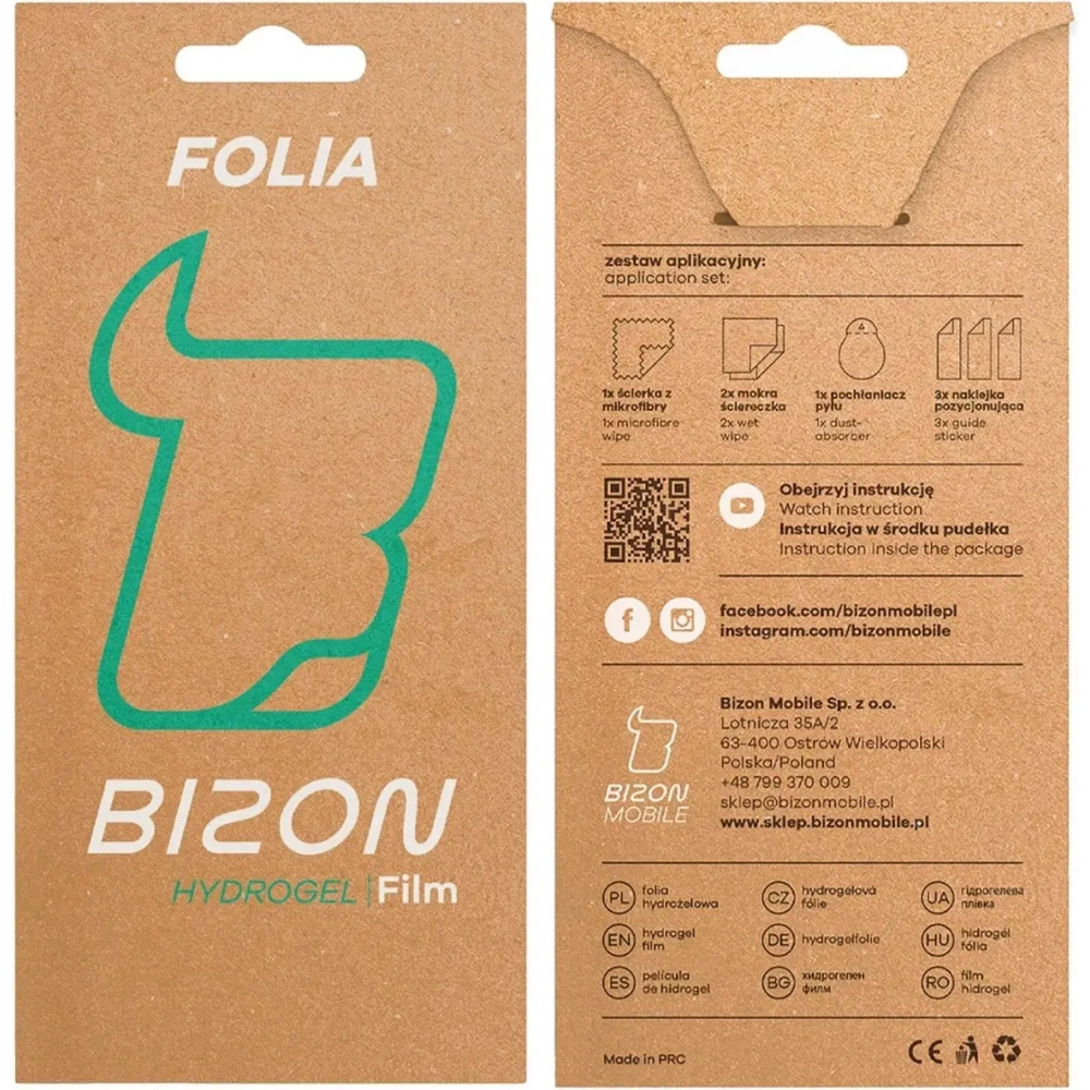 Folia hydrożelowa na ekran Bizon Glass Hydrogel Front do Nothing CMF Phone 2 Pro [2 PACK]