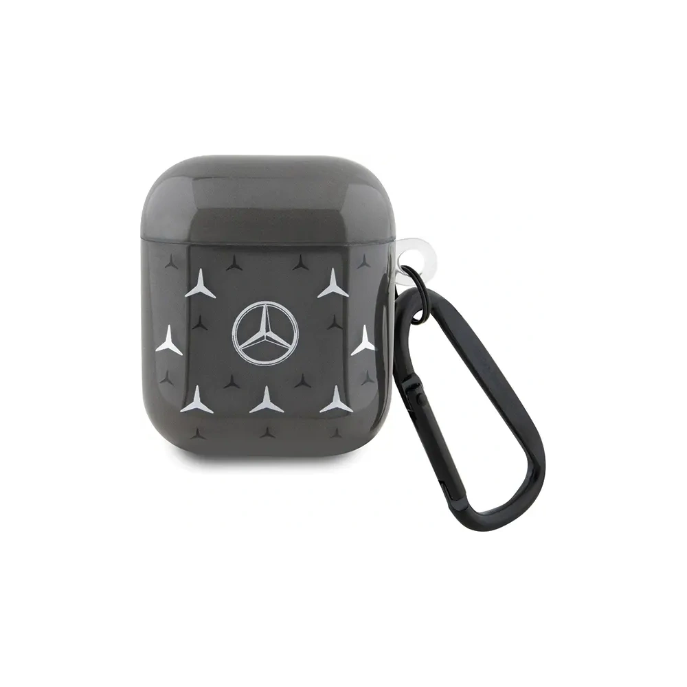 Etui Mercedes MEA28DPMGS Apple AirPods 1/2 Large Star Pattern cover czarny