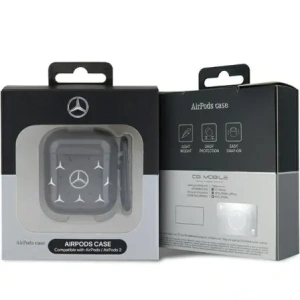 Kup Mercedes MEA28DPMGS Husa pentru Apple AirPods 1/2 Model mare cu stele, neagră - MRS316 - {ean13} - Sklep Home Screen
