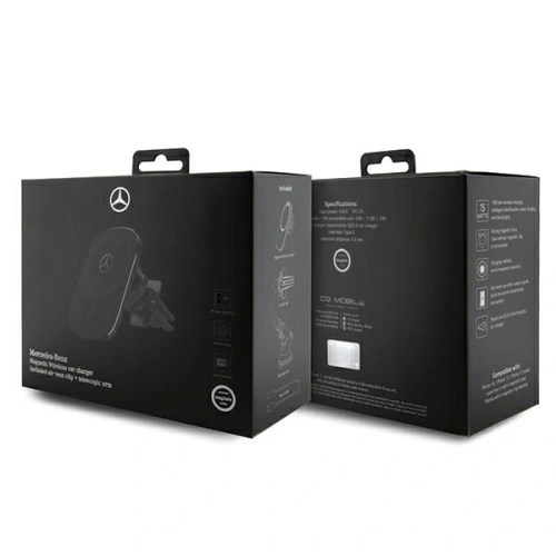 Kup Mercedes MEWCCGSLK 15W Kartenhalter für das Fenster mit kabellosem Ladegerät Silver Stars MagSafe schwarz - MRS334 - {ean13} - Sklep Home Screen