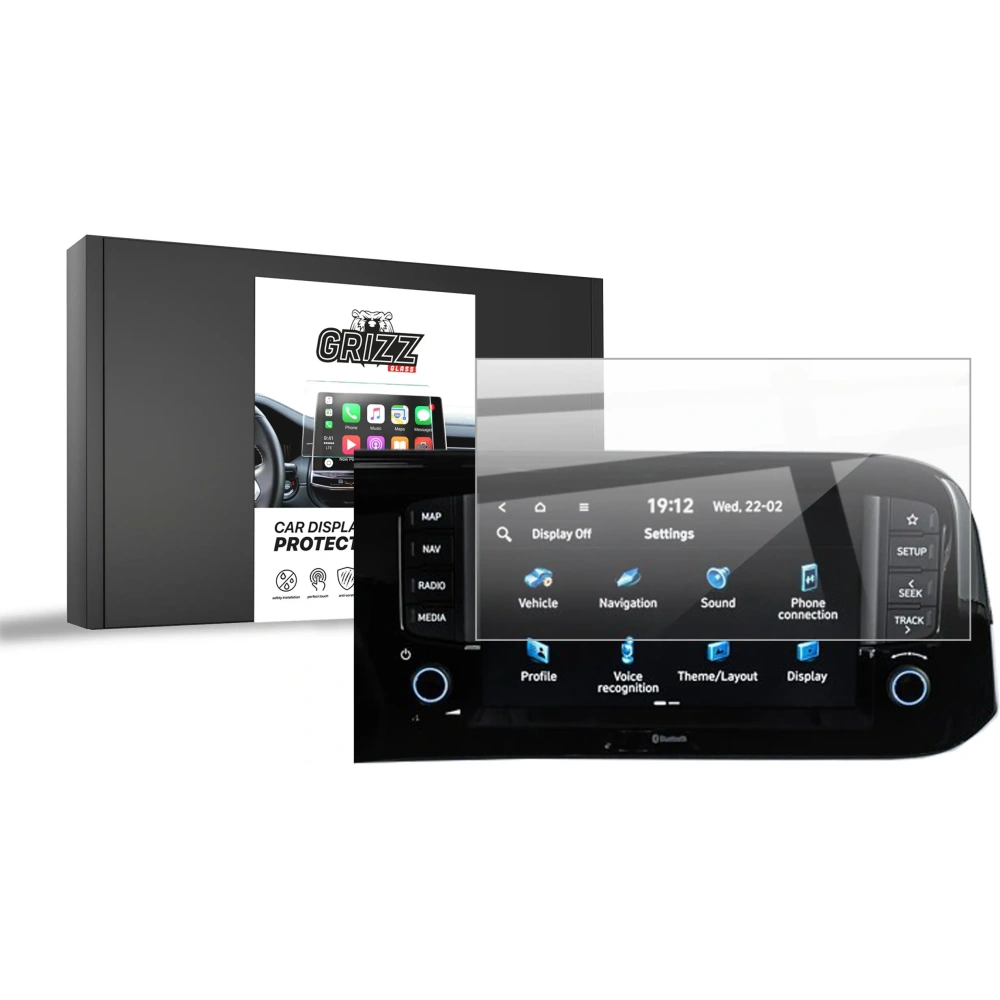 Folia ceramiczna GrizzGlass CarDisplay Protection do Hyundai i10 8" (2024-2025)