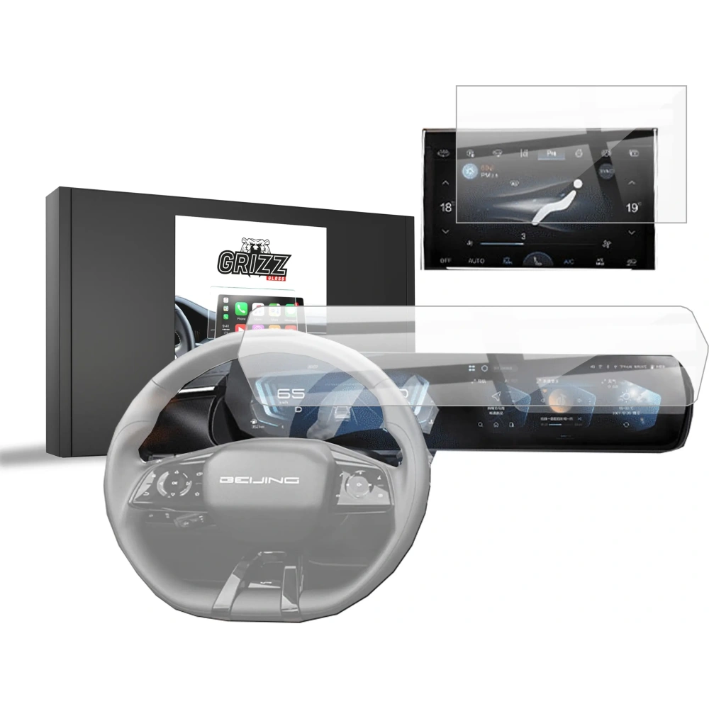 Folia ceramiczna GrizzGlass CarDisplay Protection do BAIC BEIJING 7 (2024-2025) Grizz [2w1]