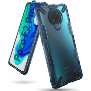 Kup Etui Ringke Fusion-X Pocophone F2 Pro/Redmi K30 Pro Space Blue - RGK1198BLU - {ean13} - Sklep Home Screen