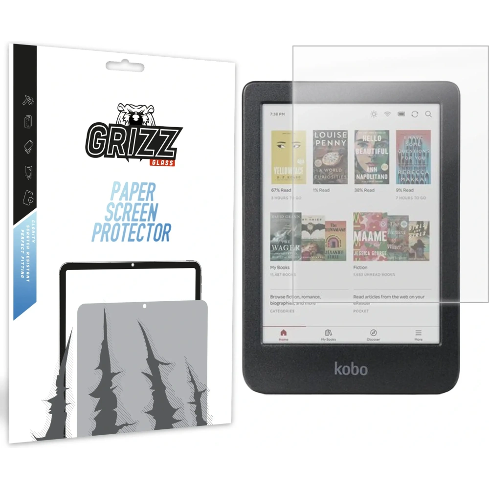 Folia matowa GrizzGlass PaperScreen do Kobo Clara Colour 6"