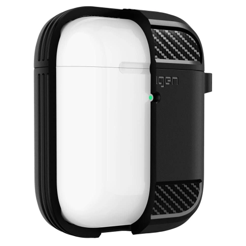Kup Etui Spigen Rugged Armor Apple AirPods Matte Black - SPN1153BLK - {ean13} - Sklep Home Screen