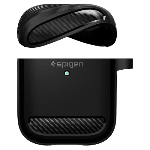 Kup Etui Spigen Rugged Armor Apple AirPods Matte Black - SPN1153BLK - {ean13} - Sklep Home Screen