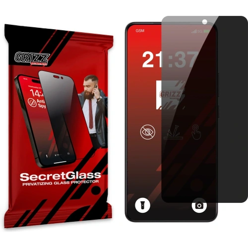 Matowe szkło prywatyzujące GrizzGlass SecretGlass do Vivo V50 Lite 4G