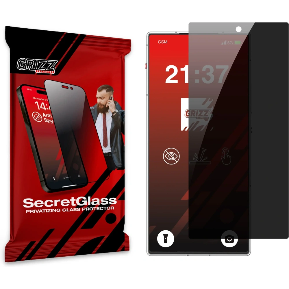 Matowe szkło prywatyzujące GrizzGlass SecretGlass do  ZTE nubia RedMagic 10 Air