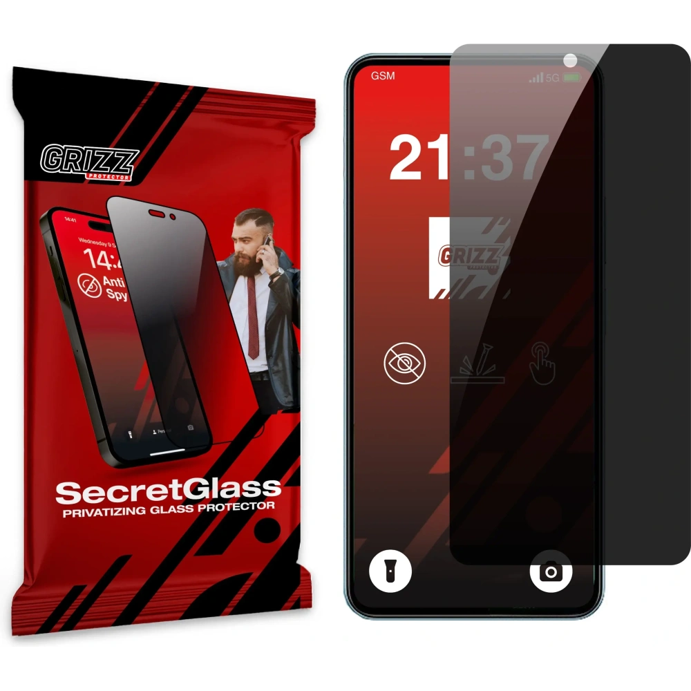 Matowe szkło prywatyzujące GrizzGlass SecretGlass do Vivo Y39 5G