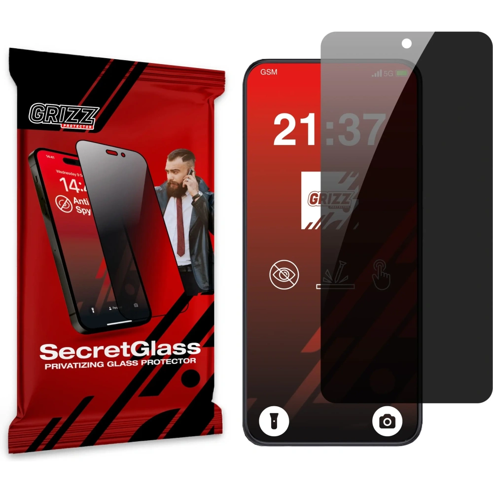 Matowe szkło prywatyzujące GrizzGlass SecretGlass do Coolpad CP12 Neo