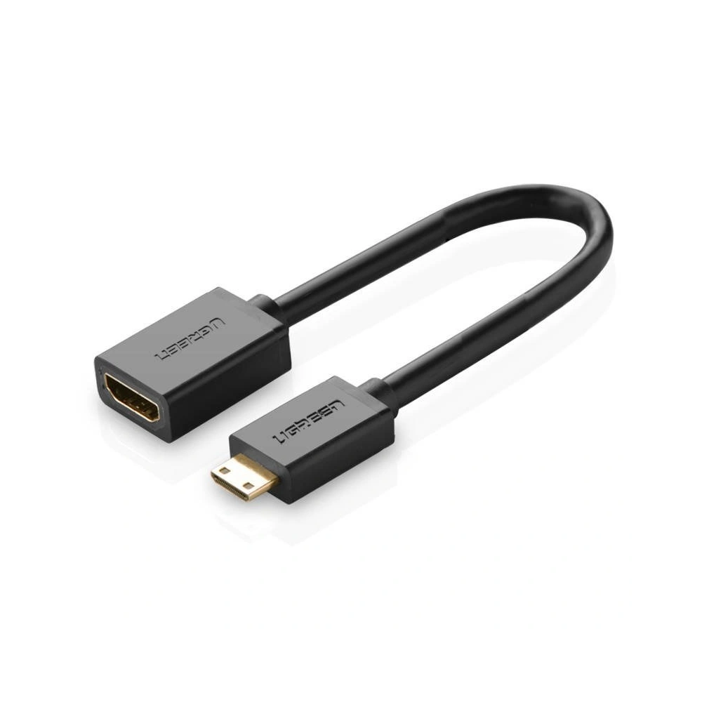 Adapter UGREEN 20137 Mini HDMI do HDMI, 22cm (czarny)