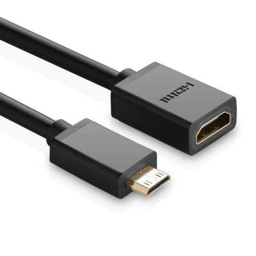 Kup Adaptér UGREEN 20137 Mini HDMI na HDMI, 22 cm (černý) - UGR307BLK - {ean13} - Sklep Home Screen