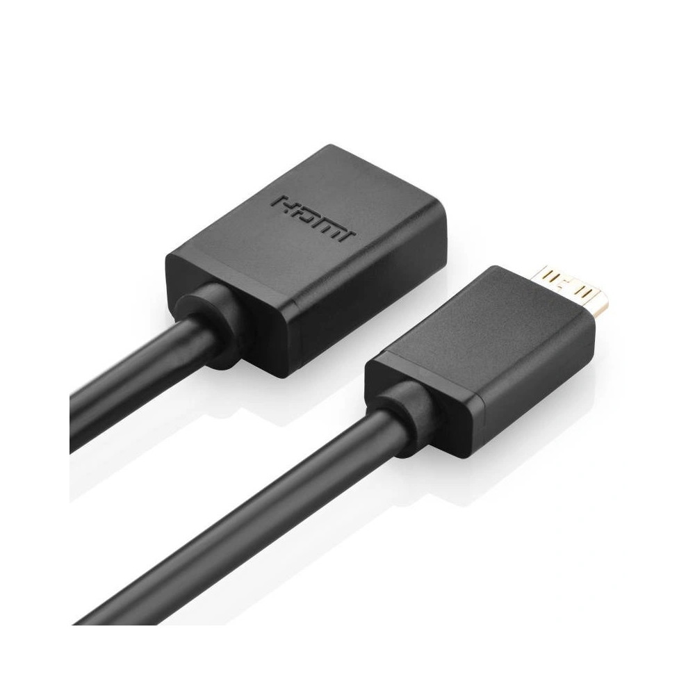 Adapter UGREEN 20137 Mini HDMI do HDMI, 22cm (czarny)