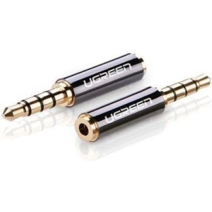 Adapter / przejściówka UGREEN 20502 z 2,5 mm micro jack na 3,5 mm mini jack (czarny)
