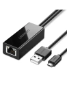 UGREEN 30985 Chromecast Ethernet Adapter Micro USB to RJ45 (black)
