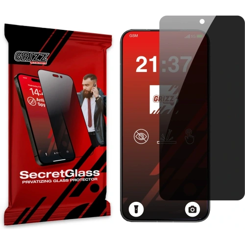 Matowe szkło prywatyzujące GrizzGlass SecretGlass do Xiaomi Redmi Turbo 4 Pro