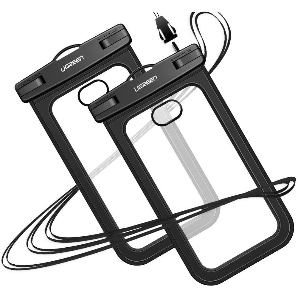 Wodoodporne etui UGREEN LP186 na telefon, smartfon (przezroczysty czarny)