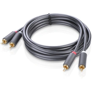 Przewód 2RCA (Cinch) do 2RCA (Cinch) UGREEN 3m (czarny)