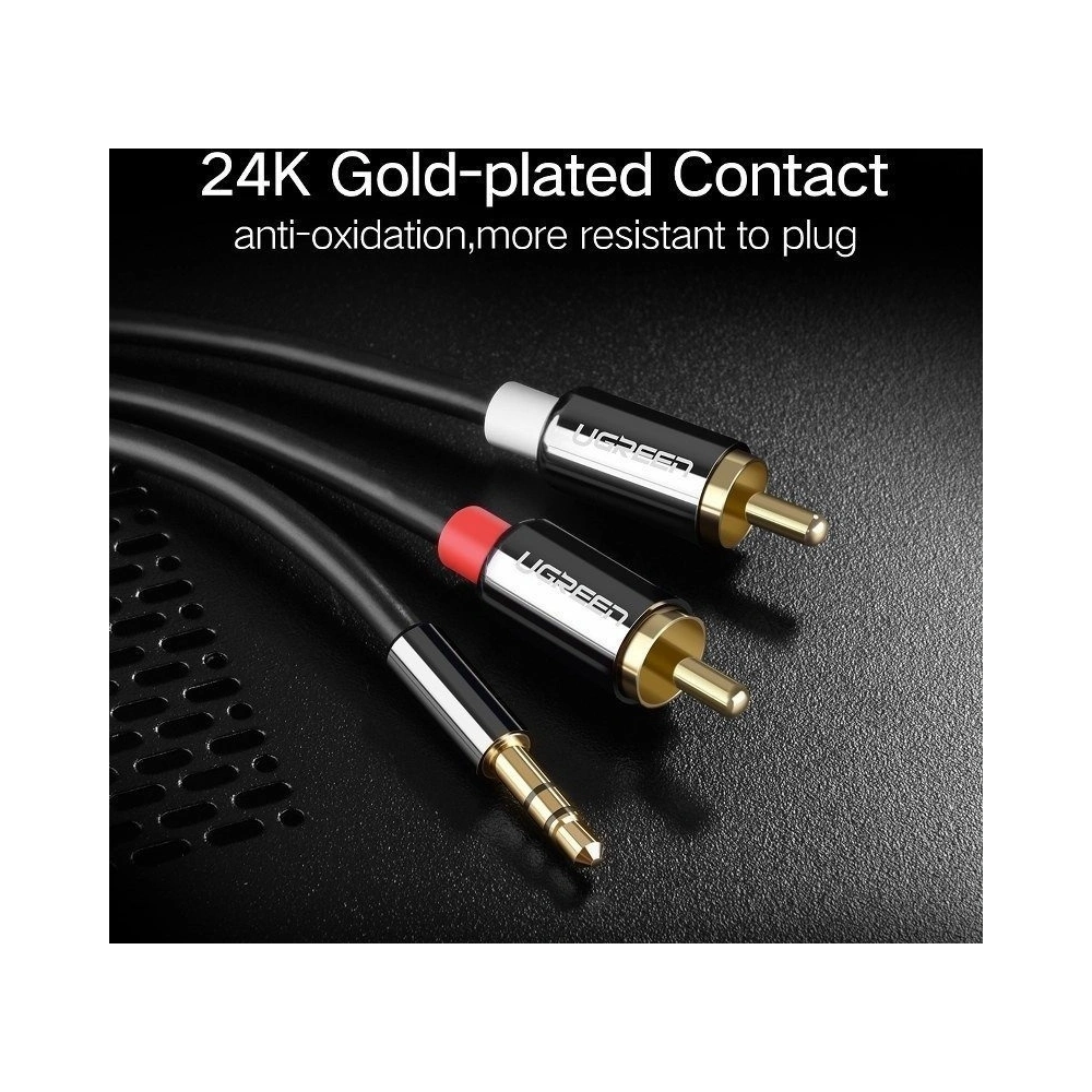 Przewód 3,5mm Jack do 2RCA (Cinch) UGREEN 1,5m