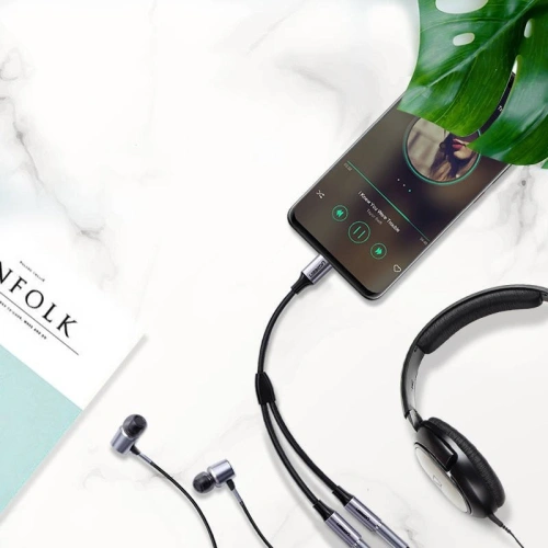 Kup Împărțitor audio AUX UGREEN cablu USB-C, 25cm (argintiu) - UGR321SLV - {ean13} - Sklep Home Screen