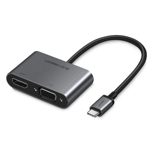 Kup Adapter UGREEN USB-C la VGA + HDMI 4K, 25cm (argintiu) - UGR323SLV - {ean13} - Sklep Home Screen