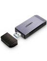 Adapter USB 4 w 1 UGREEN czytnik kart SD + microSD (srebrny)