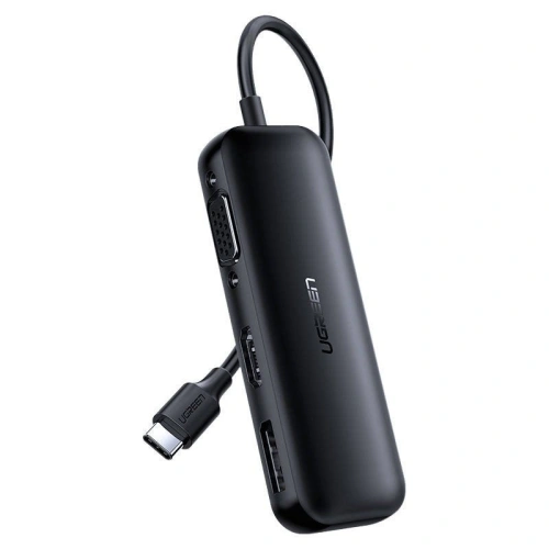 Kup USB-C auf HDMI + VGA + Display Port Adapter UGREEN CM260 (schwarz) - UGR329BLK - {ean13} - Sklep Home Screen