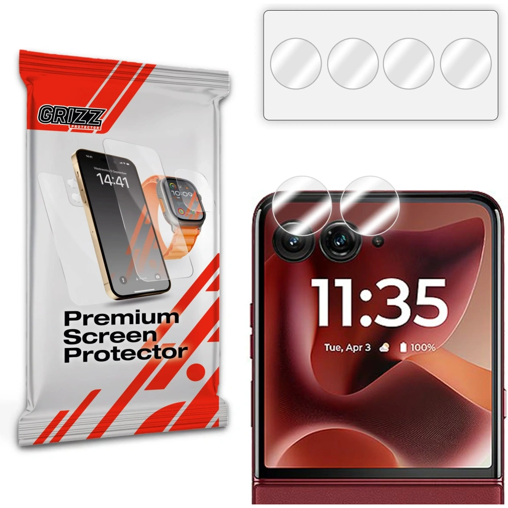 Szkło na aparat GrizzGlass HybridGlass Camera do Motorola Razr 60 Ultra