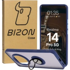 Kup Bizon Case Hybrid Ring Realme 14 Pro 5G kouřový s námořnickým modrým rámem - BIZ9343 - {ean13} - Sklep Home Screen