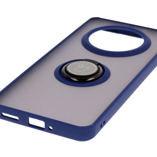 Buy Bizon Case Hybrid Ring Realme 14 Pro 5G smoky with a navy blue frame - BIZ9343 - {ean13} - Home Screen Store Europe