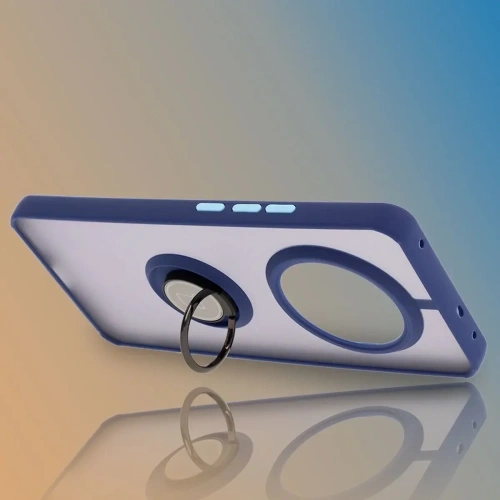 Kup Bizon Case Hybrid Ring Realme 14 Pro 5G fumuriu cu un cadru albastru închis - BIZ9343 - {ean13} - Sklep Home Screen