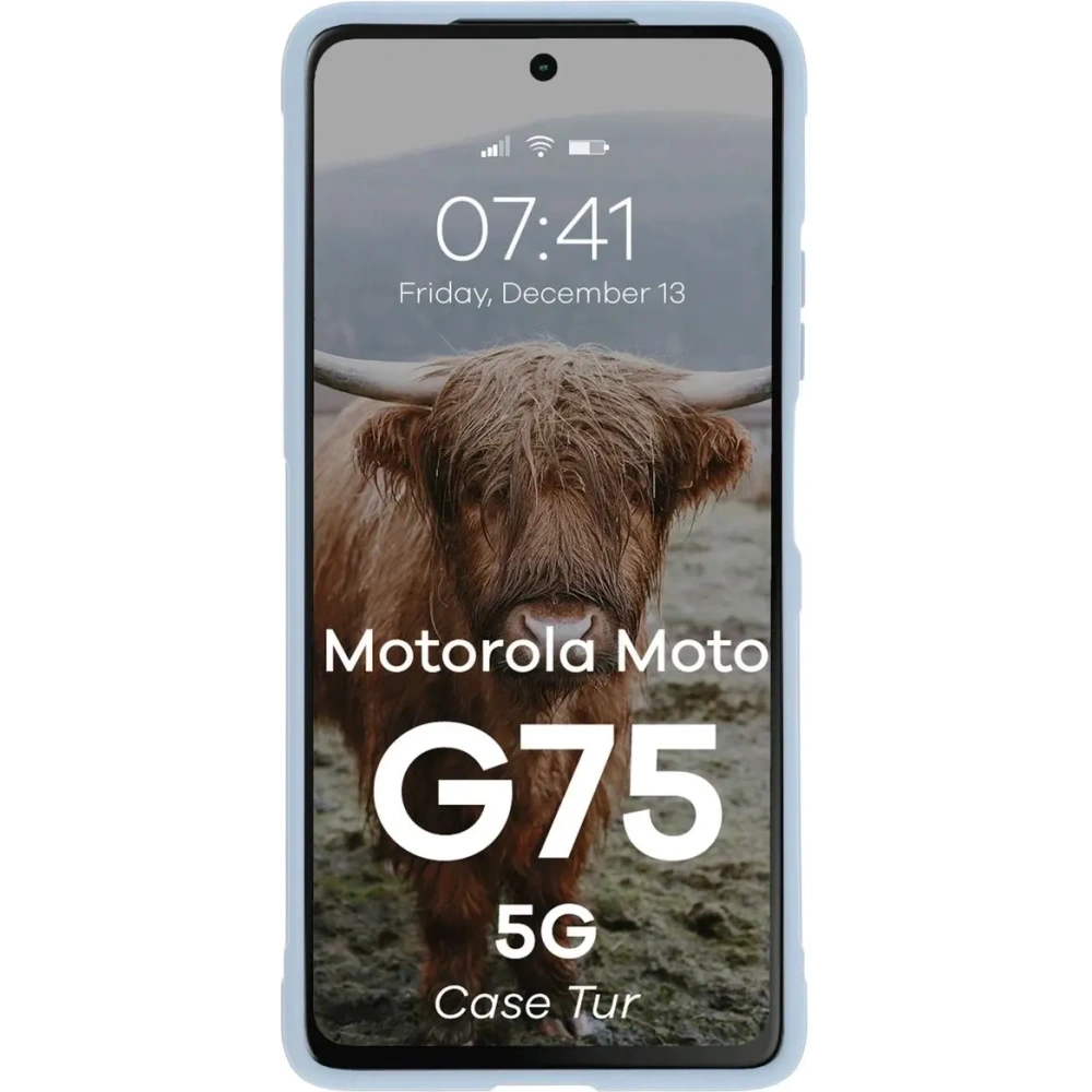 Pancerne etui Bizon Case Tur do Motorola Moto G75 5G jasnoniebieskie