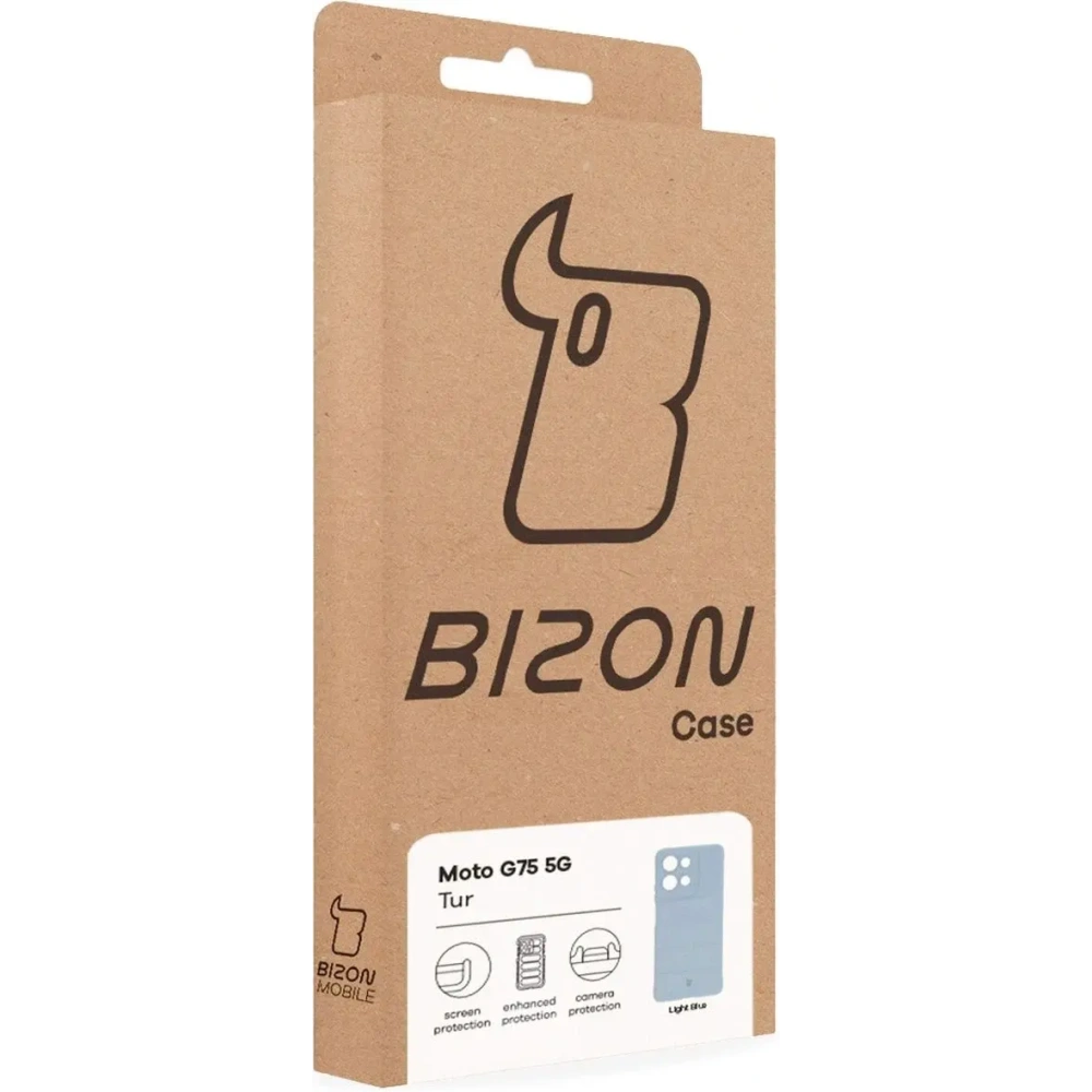 Pancerne etui Bizon Case Tur do Motorola Moto G75 5G jasnoniebieskie