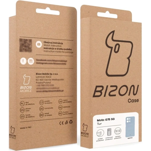 Kup Bizon pouzdro Tur Motorola Moto G75 5G světle modré - BIZ9344 - {ean13} - Sklep Home Screen