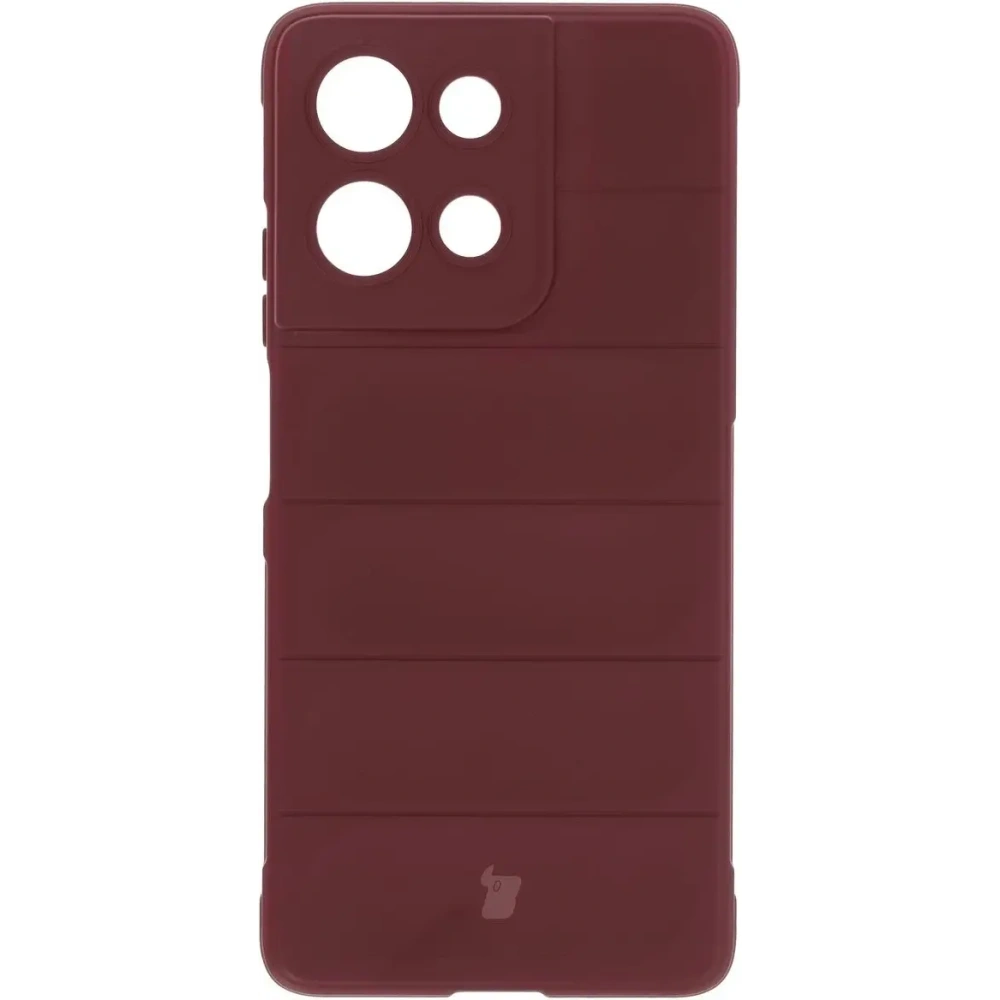 Pancerne etui Bizon Case Tur do Motorola Moto G75 5G burgundowe