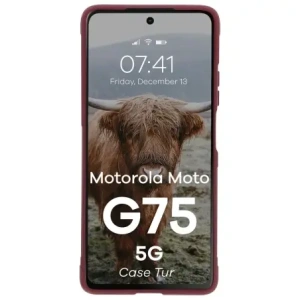 Buy Bizon Case Tur Motorola Moto G75 5G burgundy - BIZ9346 - {ean13} - Home Screen Store Europe