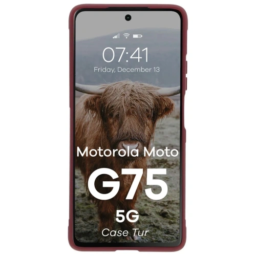 Kup Bizon Case Tur Motorola Moto G75 5G burgunderrot - BIZ9346 - {ean13} - Sklep Home Screen