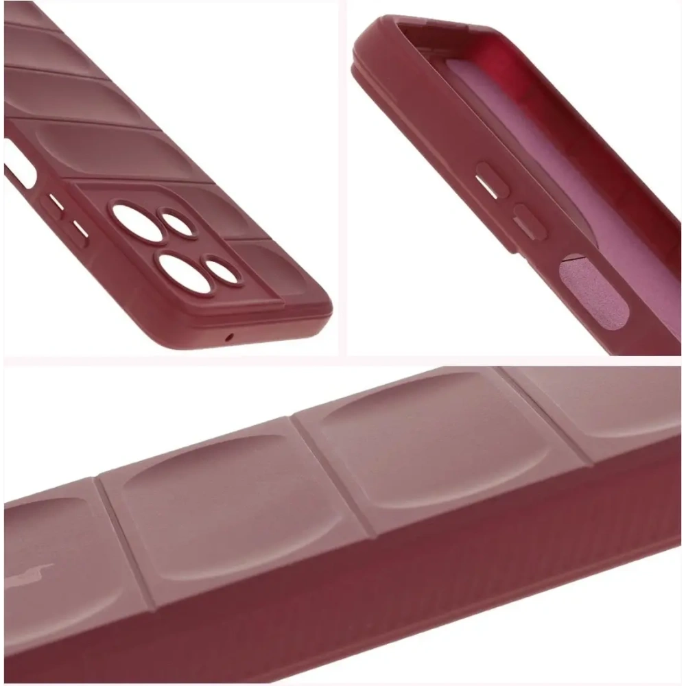 Pancerne etui Bizon Case Tur do Motorola Moto G75 5G burgundowe
