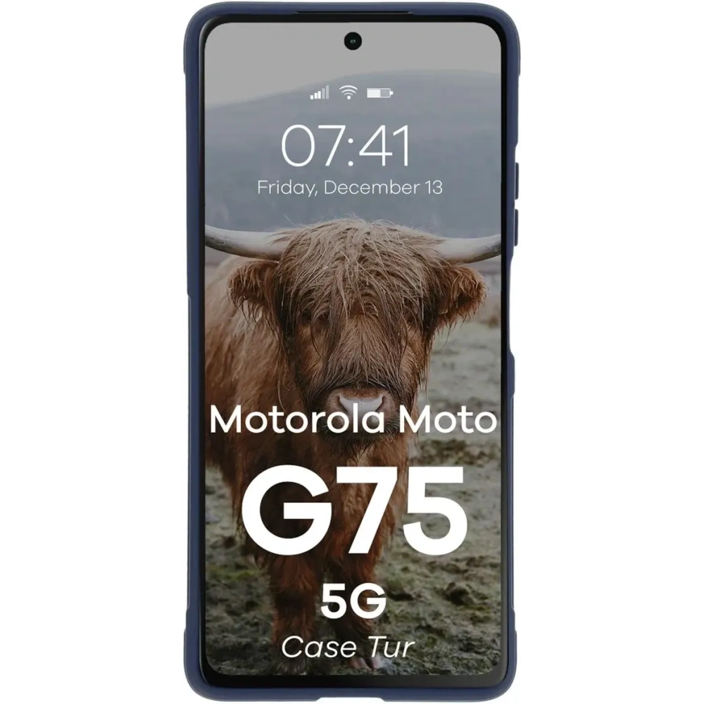 Pancerne etui Bizon Case Tur do Motorola Moto G75 5G granatowe