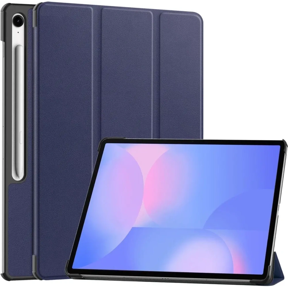 Etui z klapką Bizon Case Tab Croc do Samsung Galaxy Tab S10 FE+ Plus granatowe